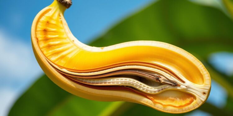 Bananenform Wachstumsprozess