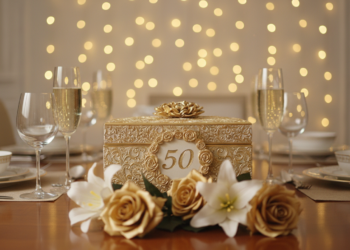 Goldene Hochzeit Geschenk
