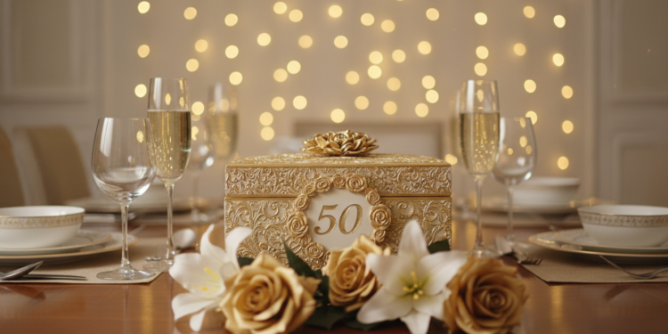 Goldene Hochzeit Geschenk