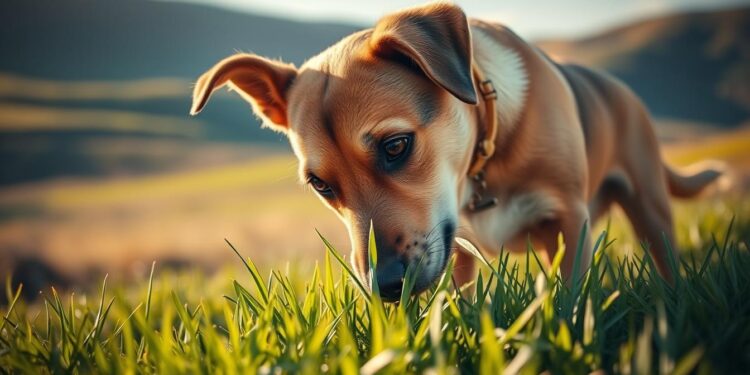 Grasfressen bei Hunden