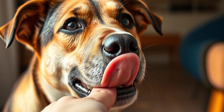 Hundeverhalten beim Lecken