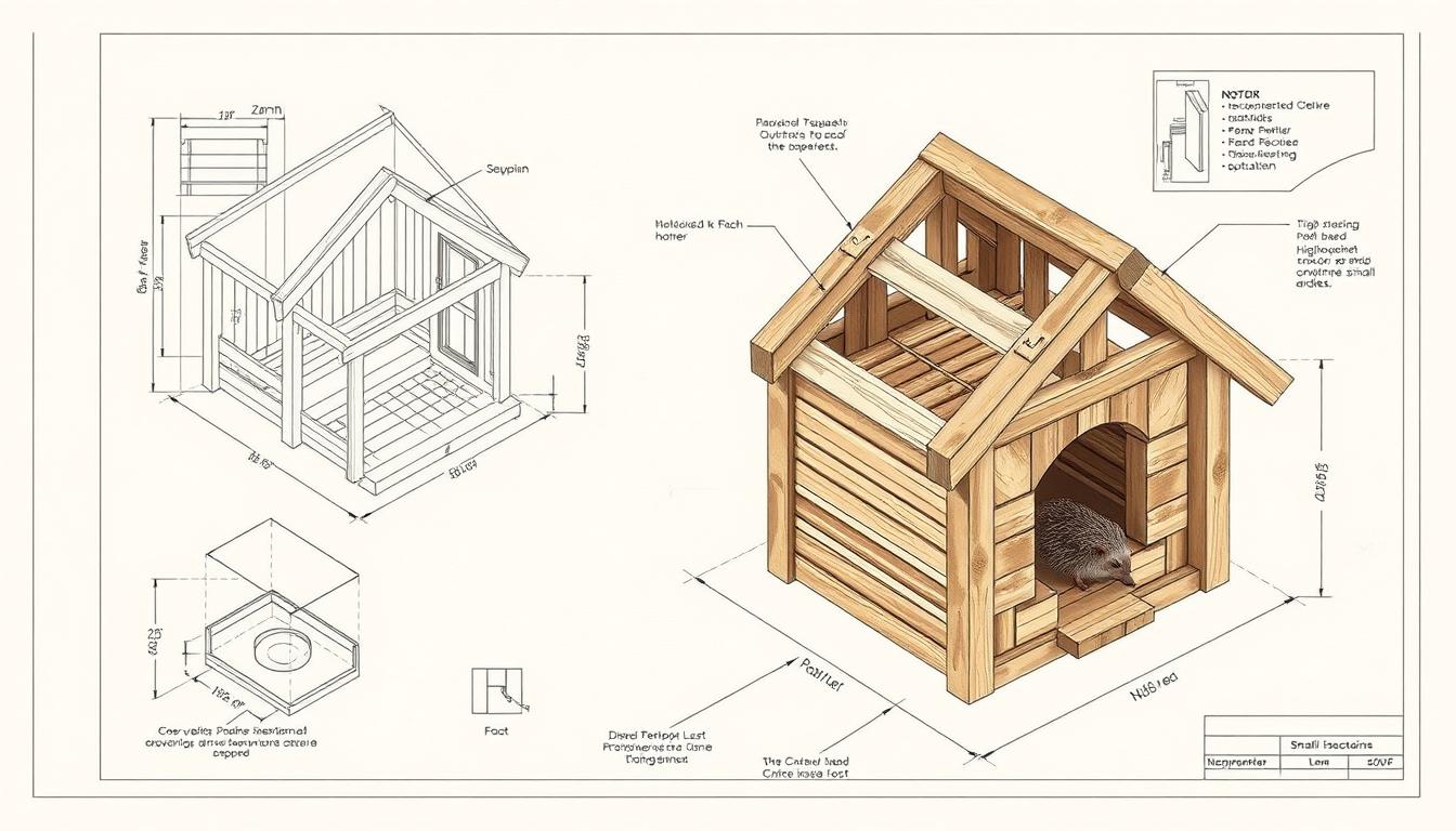 Igelhaus Konstruktion Grundriss