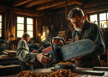 Ursprung der Kettensäge Erfindung