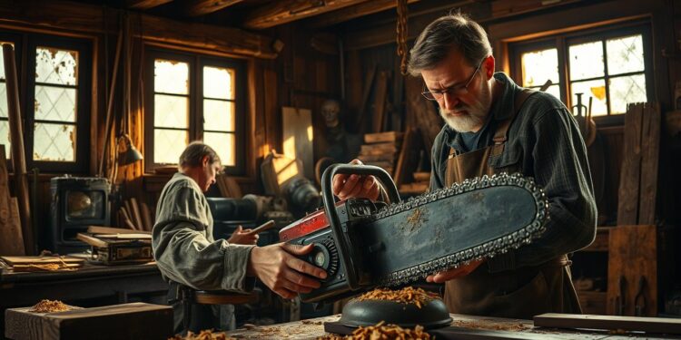 Ursprung der Kettensäge Erfindung