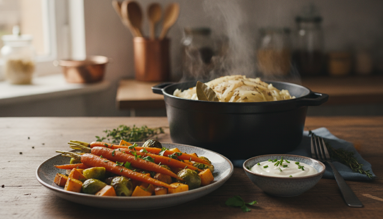 Vegane Beilagen für Schmorkohl Vegane Beilagen für Schmorkohl