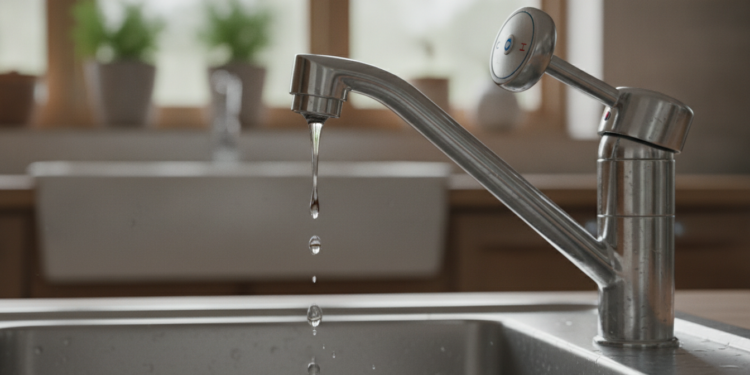 Wasserhahn tropft Drehgriff