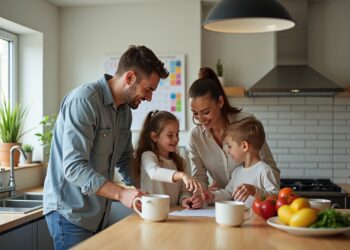 alltag einfacher familien-Titel