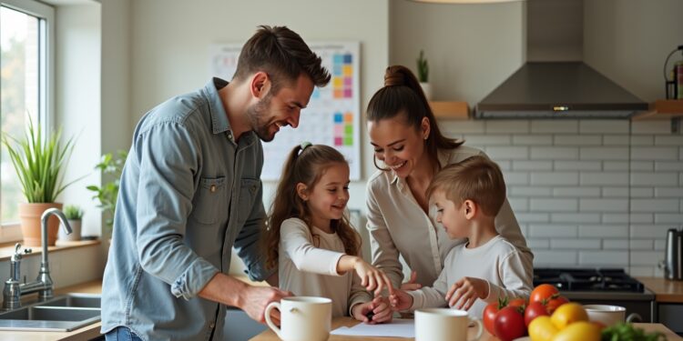 alltag einfacher familien-Titel
