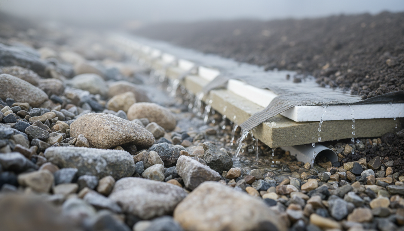 schichtaufbau drainage